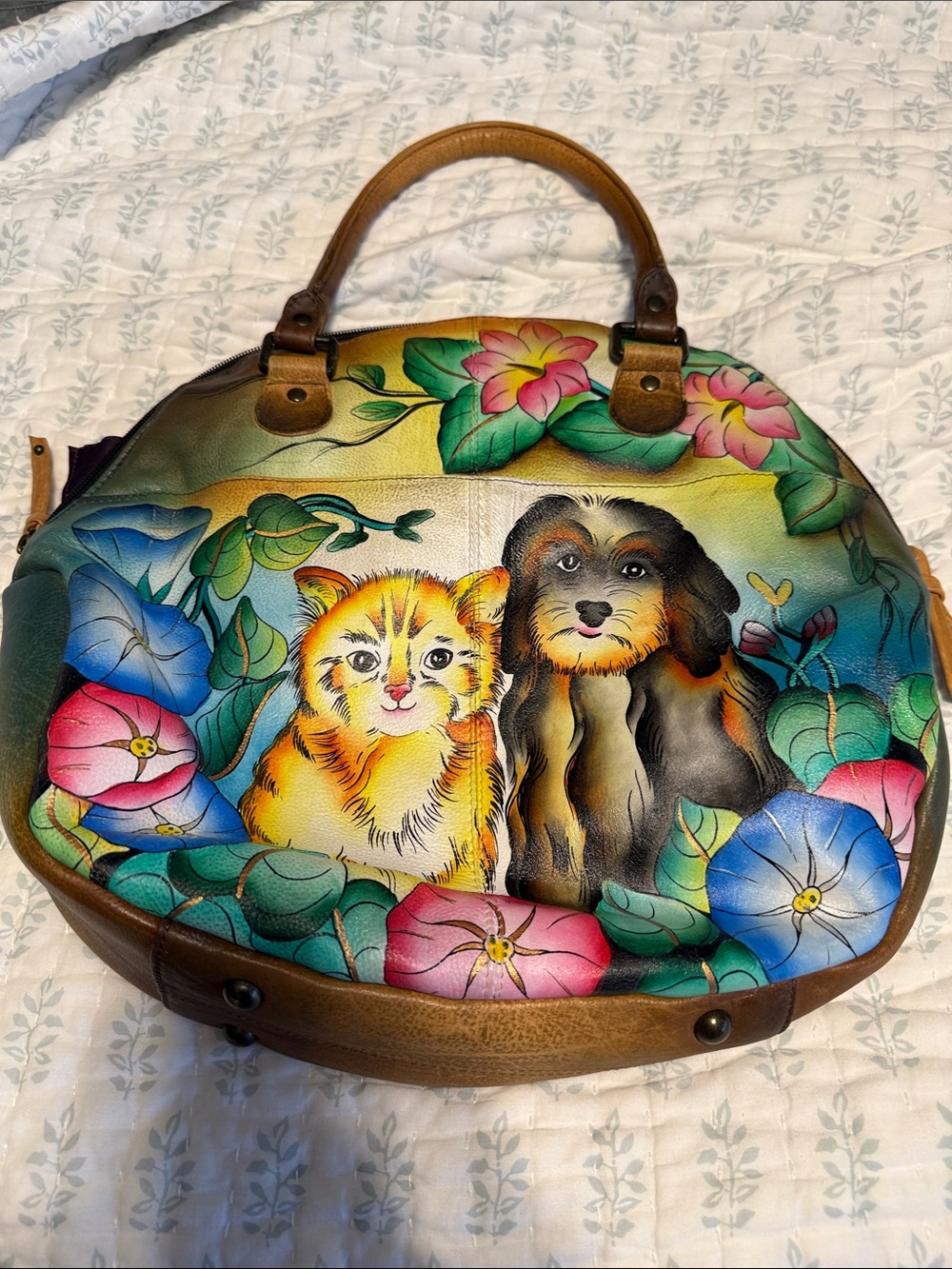 Anushka unique leather bag.. Great for everyday